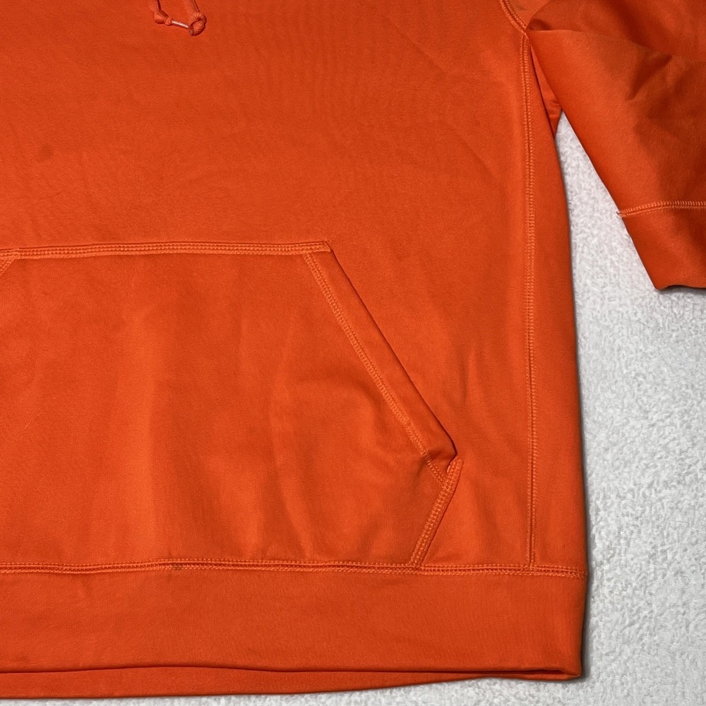 Nike Therma-Fit Men's Orange Pullover Hoodie Sweatshirt Size M Athletic Pockets - Picture 8 of 16